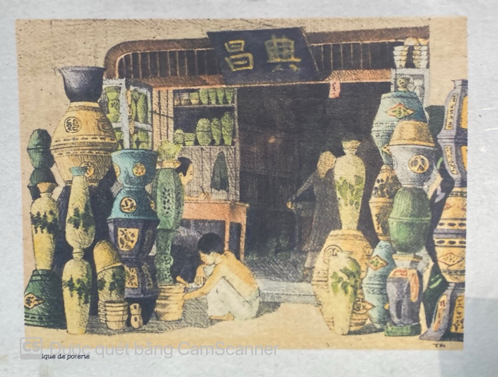 Poster on Dó lụa paper - Boutique de poterie