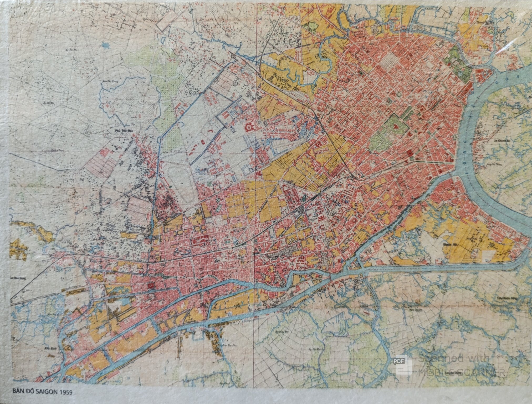 Poster on Dó lụa paper - Saigon 1959