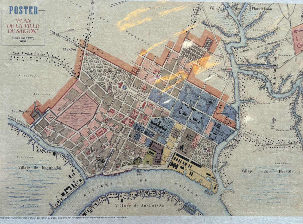 Poster on Dó lụa paper - Cochinchine Sài Gòn 1878