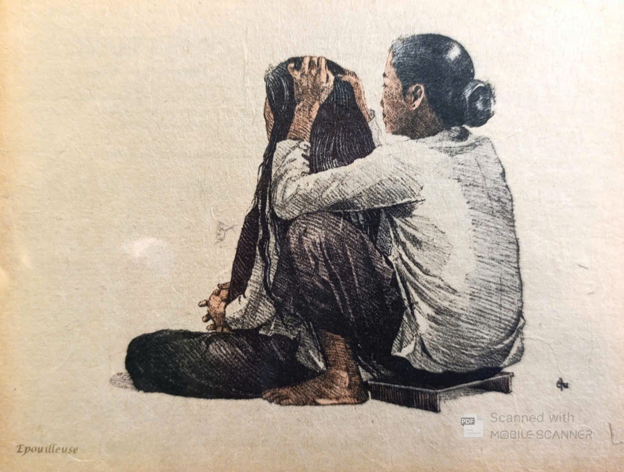 Poster on Dó lụa paper - Bắt chí