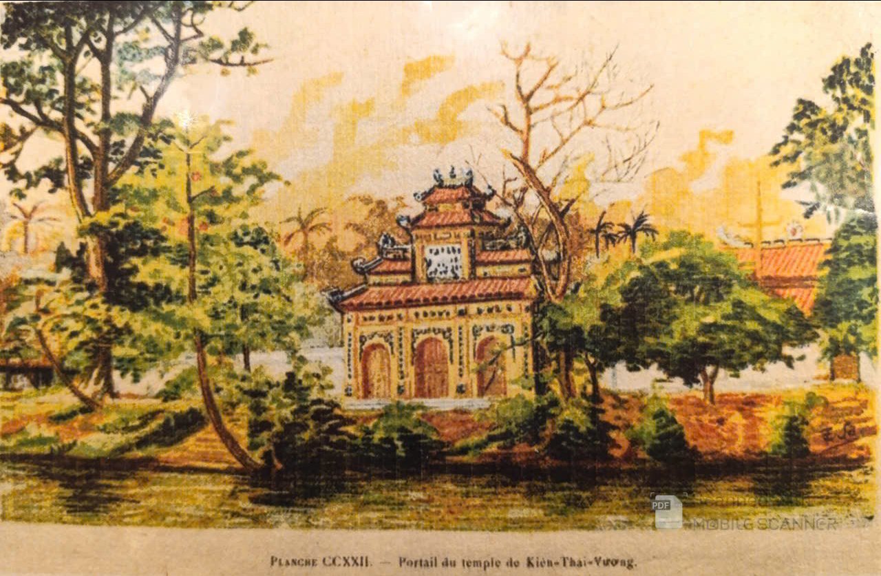 Poster on Dó lụa paper - Phủ Kiên Thái Vương