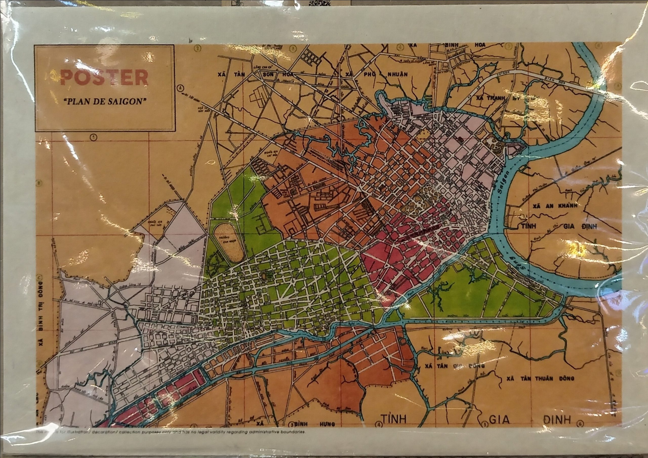 Poster on Dó lụa paper - Saigon 1966