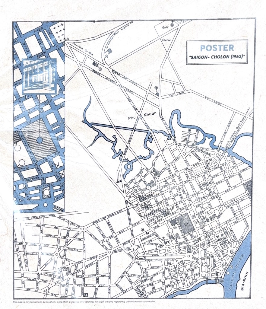 Poster on Dó lụa paper - Sài Gòn 1962