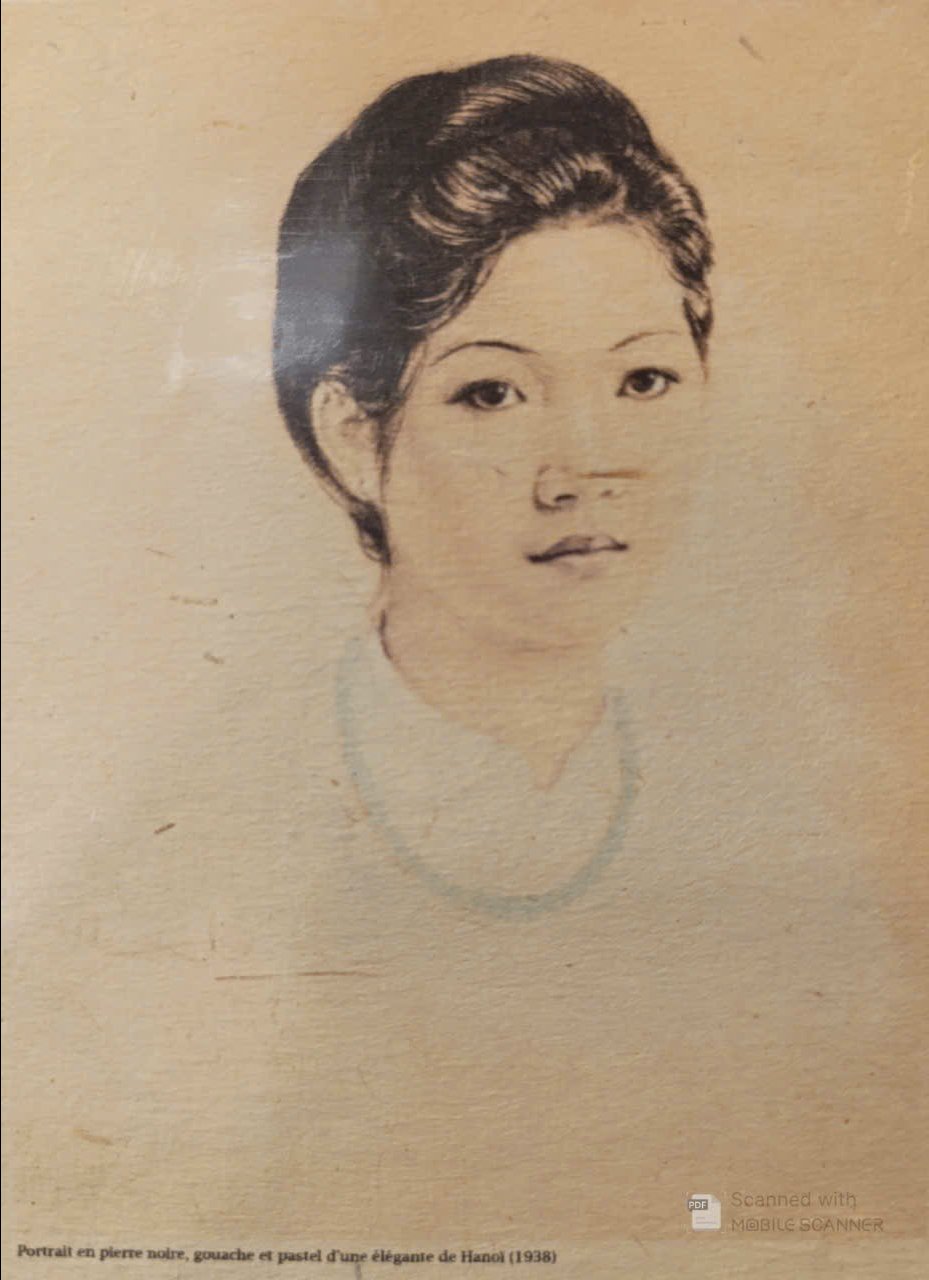 Poster on Dó lụa paper - Thiếu nữ