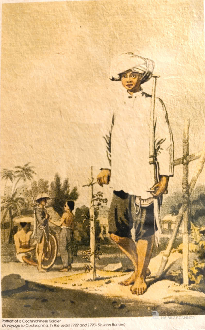 Poster on Dó lụa paper - Chân dung người lính Đông Dương