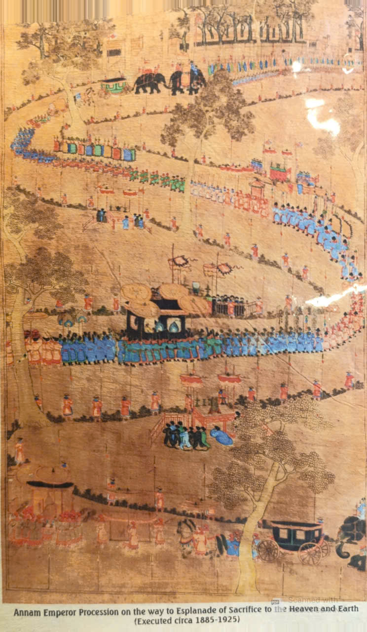 Poster on Dó lụa paper - Đàn tế Nam Giao