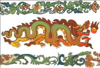 Postcard on Dó paper - Rông thời Lý