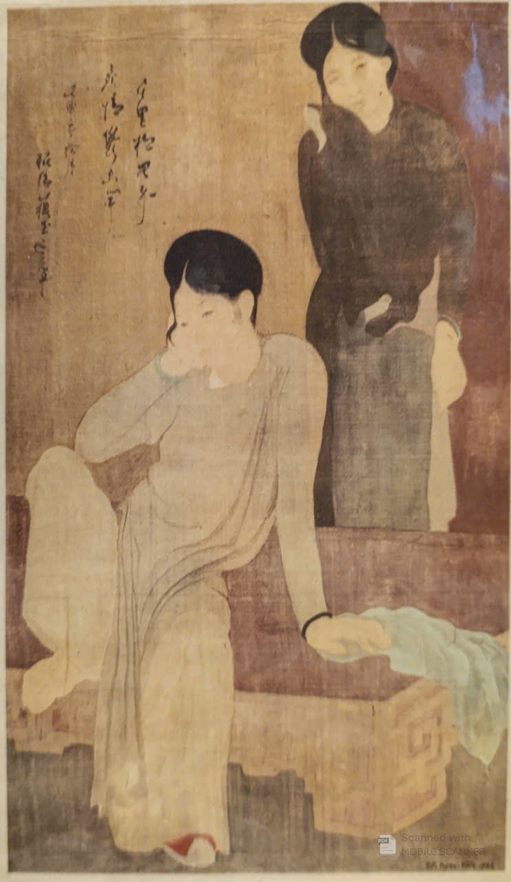 Poster on Dó lụa paper - Vỡ mộng - Hoạ sĩ Tô Ngọc Vân