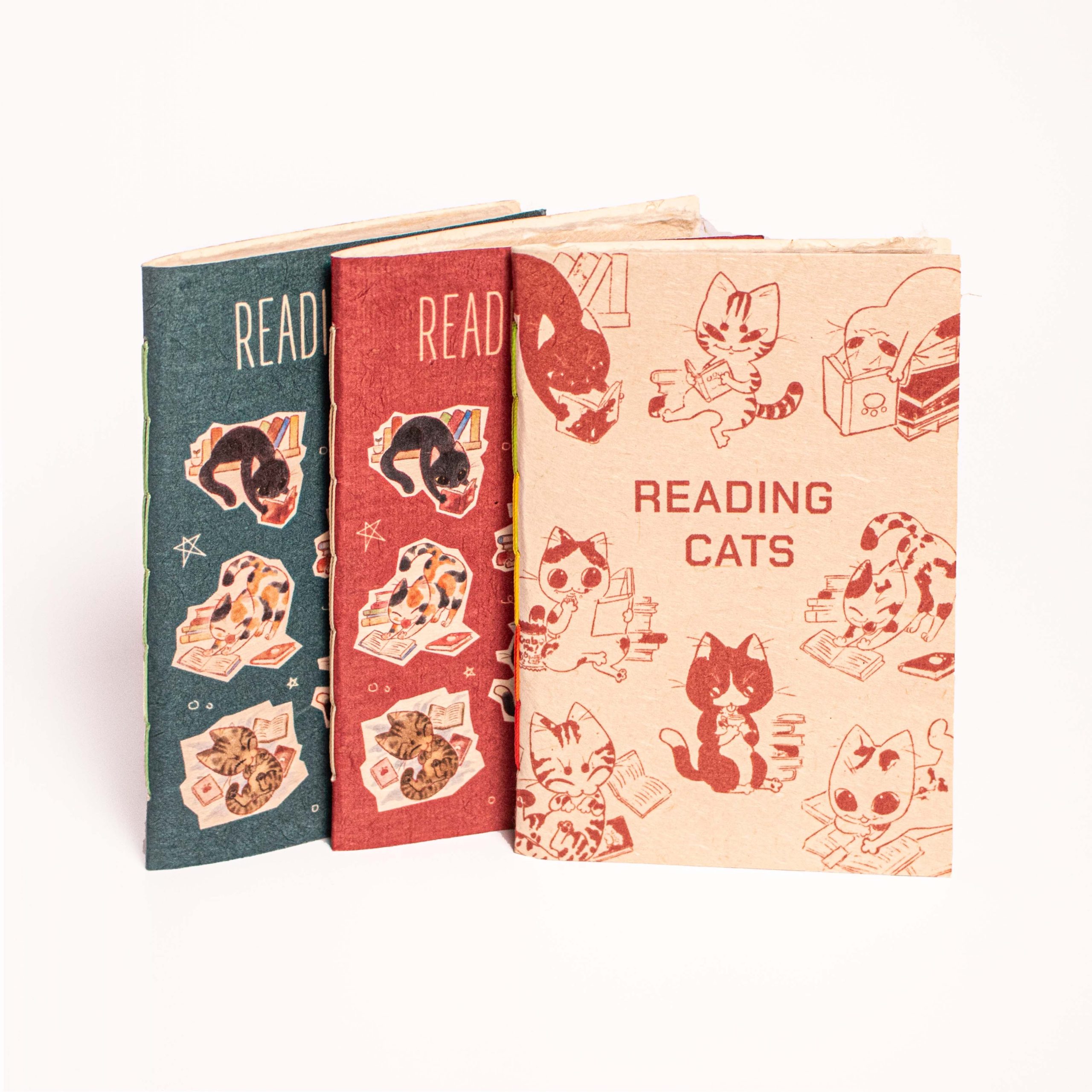 Journal notebooks - Reading Cats