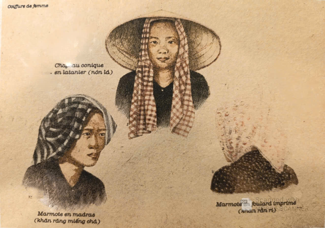 Poster on Dó lụa paper - Kiểu khăn Nam Bộ