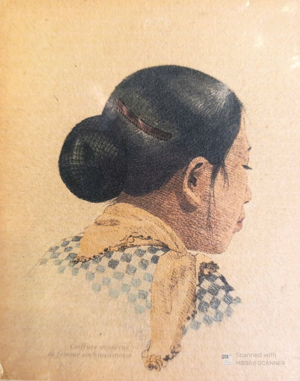 Poster on Dó lụa paper - Kiểu tóc hiện đại