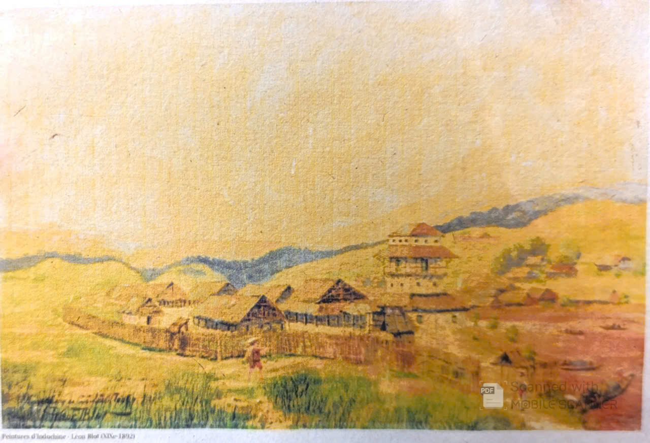 Poster on Dó lụa paper - Tranh Đông Dương của Loen Blot