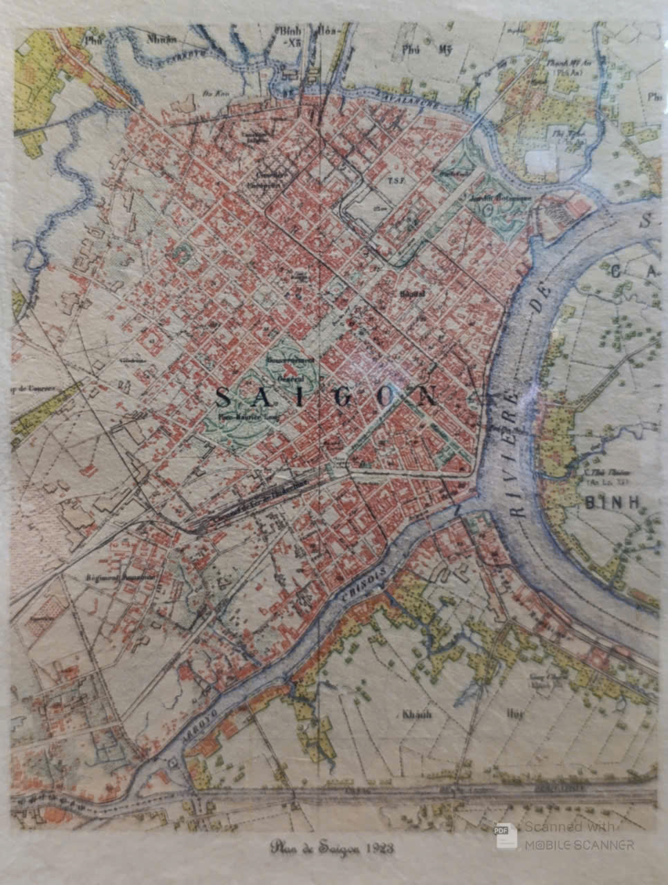 Poster on Dó lụa paper - Saigon 1923
