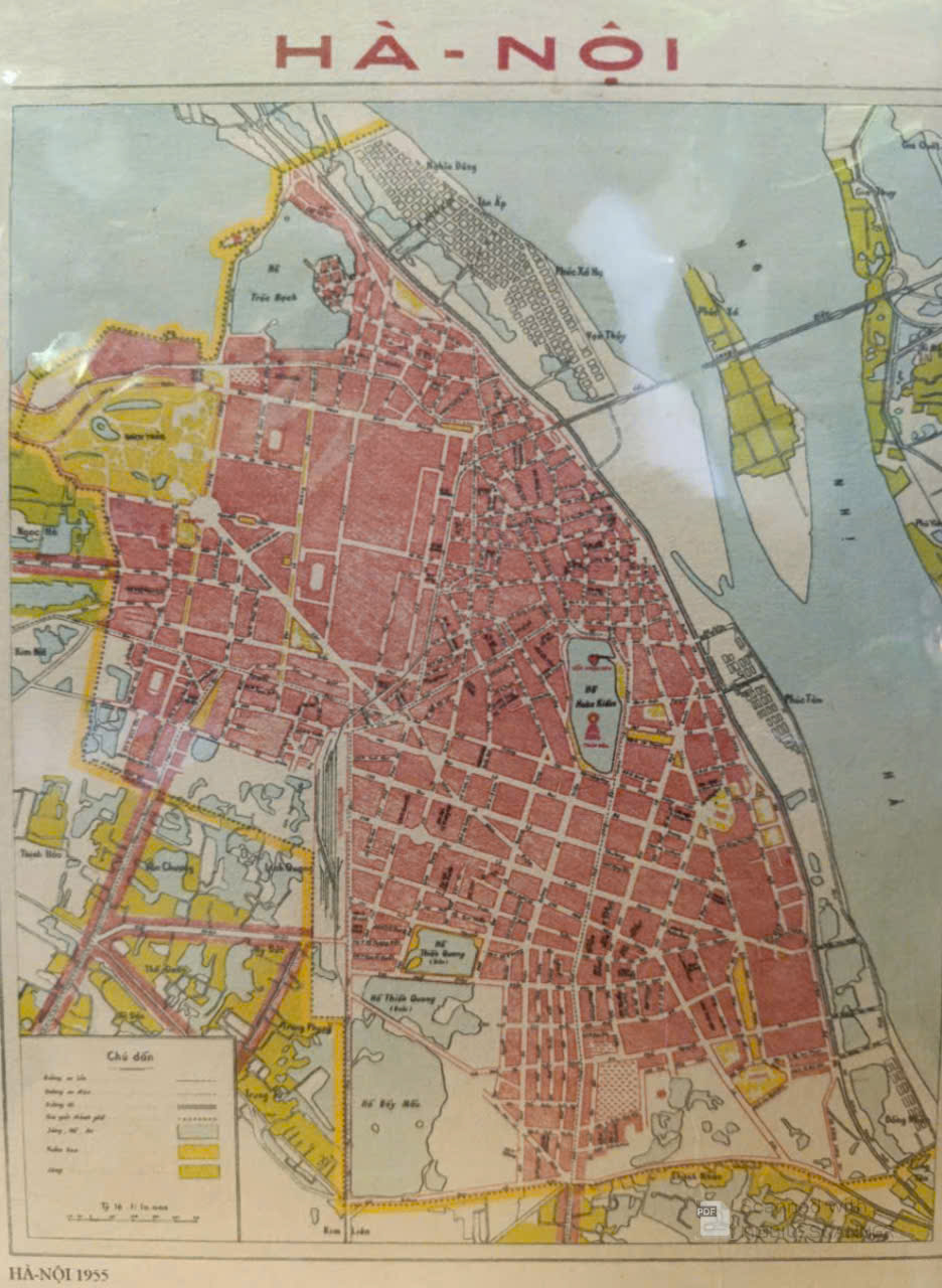 Poster on Dó lụa paper - Hanoi 1955