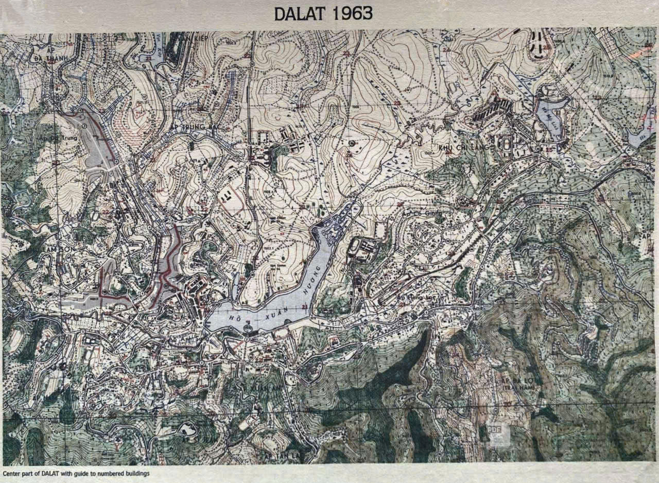 Poster on Dó lụa paper - Đà Lạt 1963