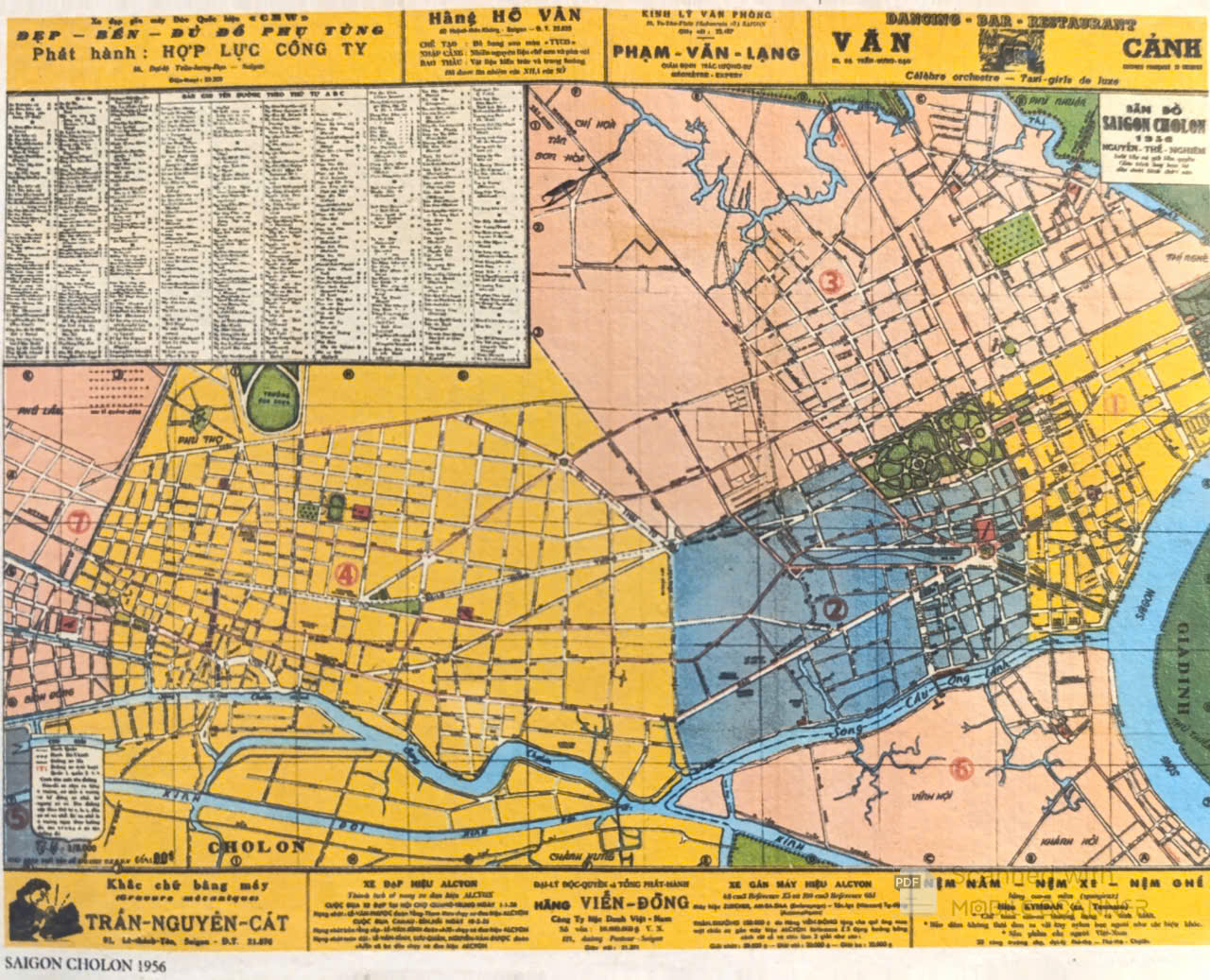 Poster on Dó lụa paper - Saigon Cholon 1956