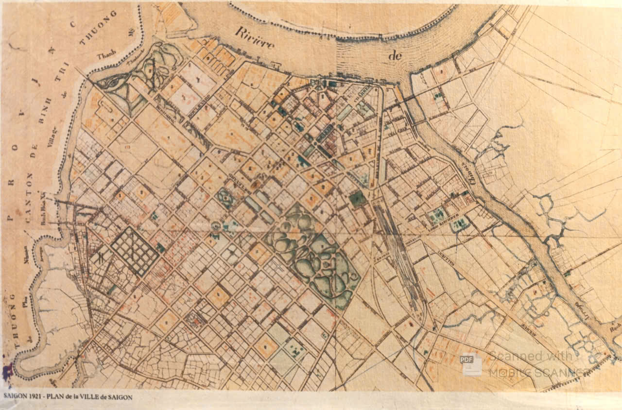 Poster on Dó lụa paper - SAIGON 1921