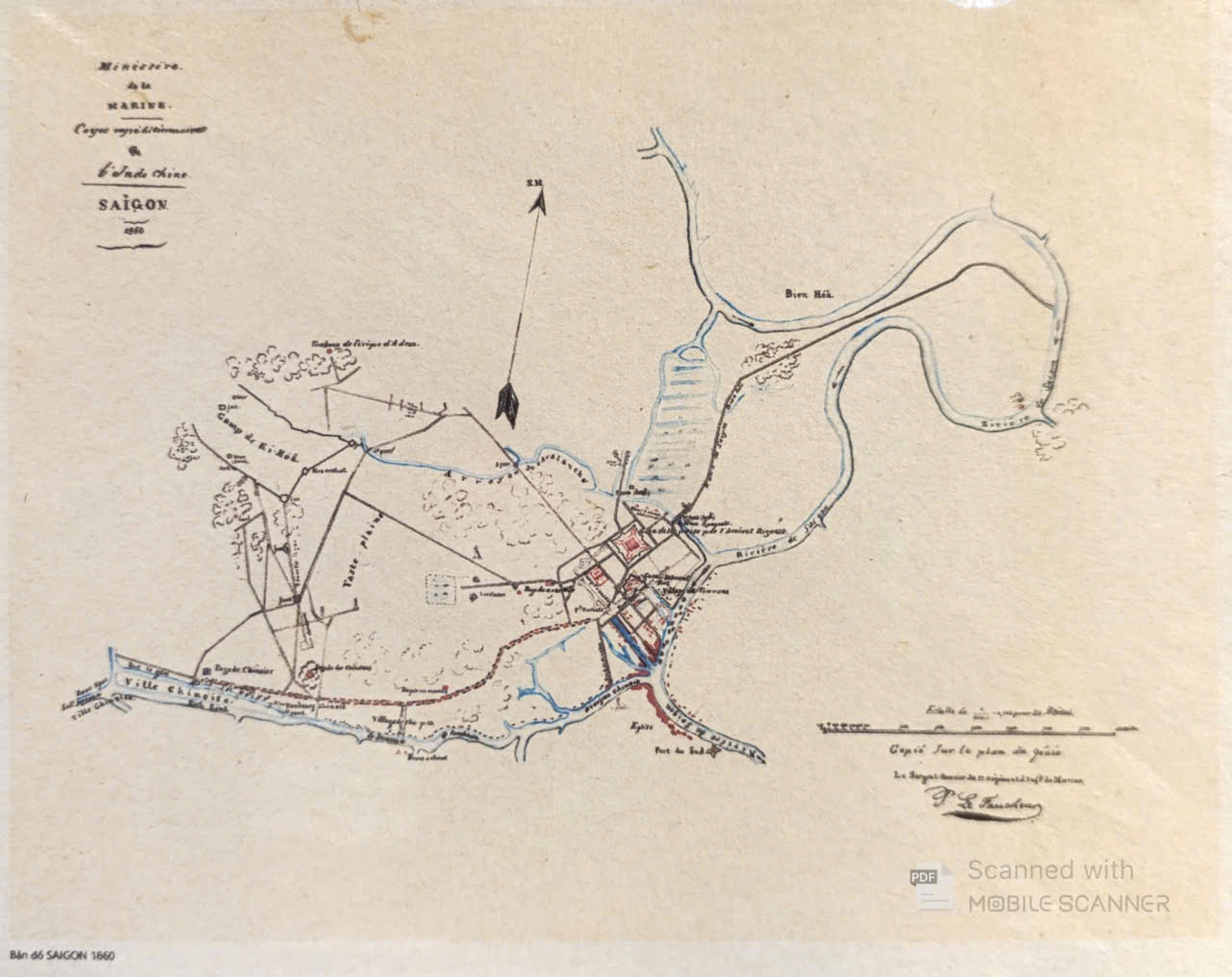 Poster on Dó lụa paper - Saigon 1860