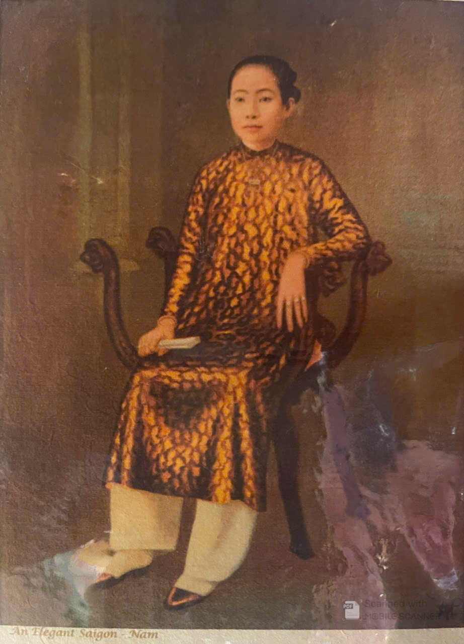 Poster on Dó lụa paper - An Elegant Saigon