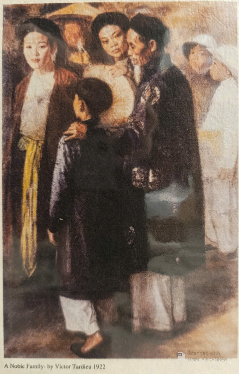 Poster on Dó lụa paper - Một gia đình quý tộc - Victor Tardieu