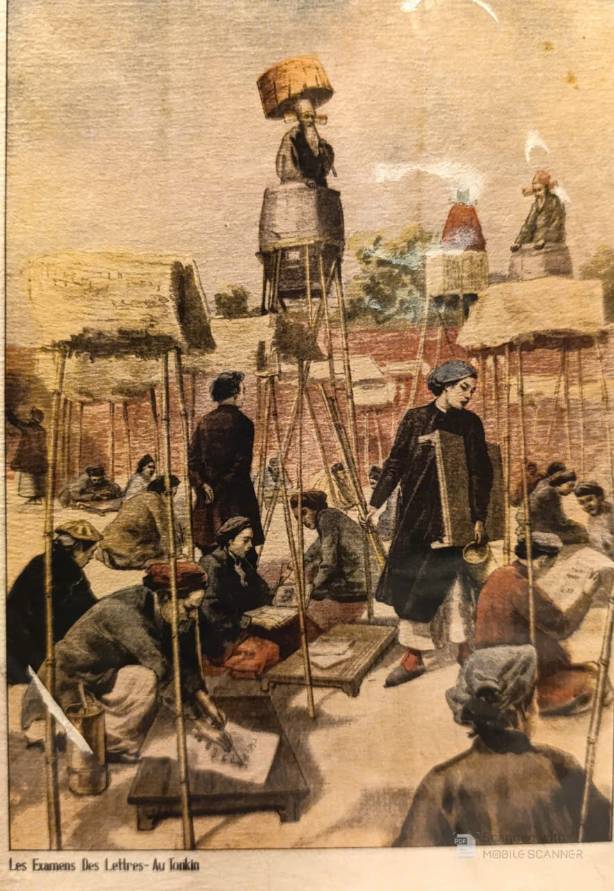 Poster on Dó lụa paper - Kỳ thi