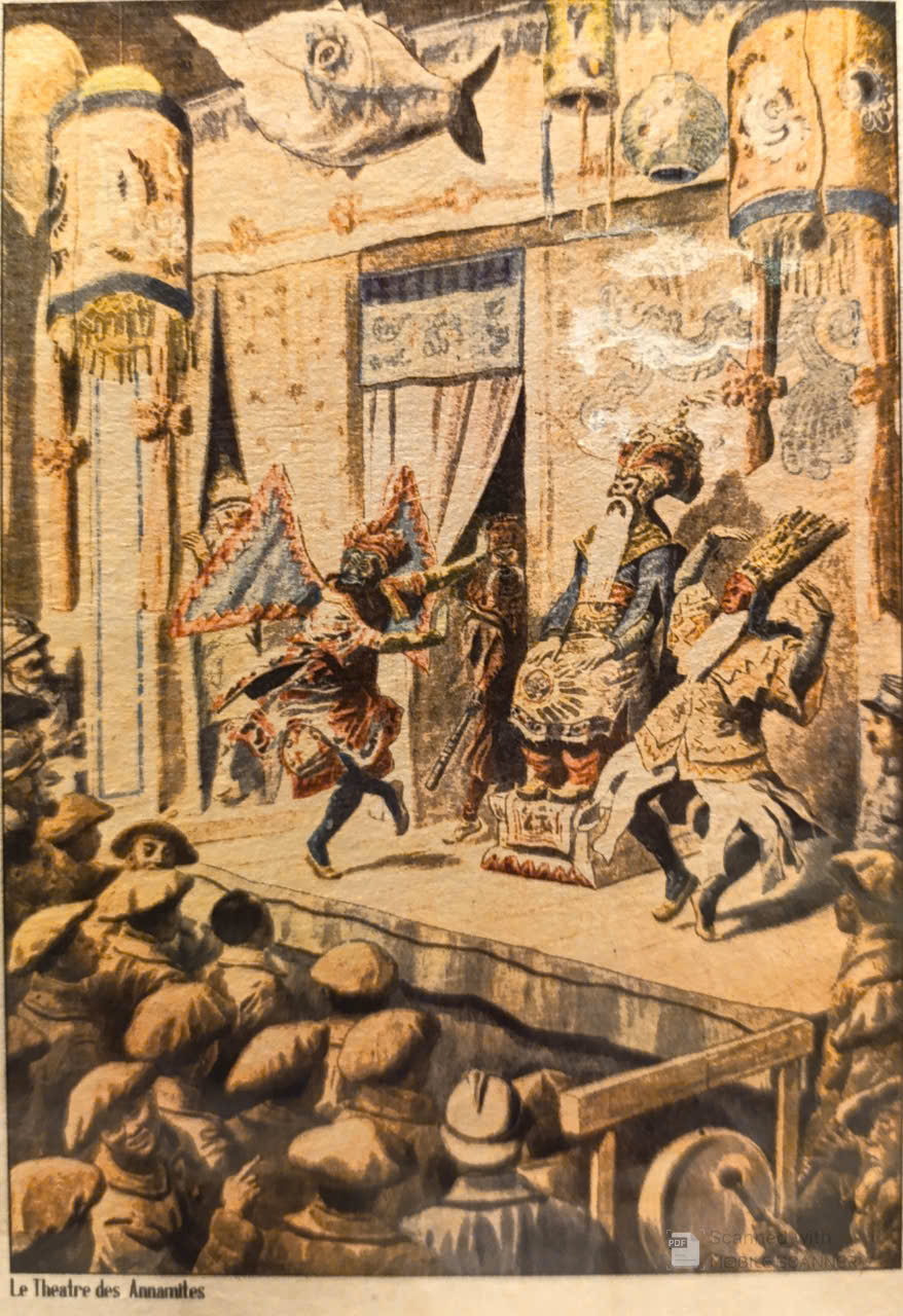 Poster on Dó lụa paper - Nhà hát của người An Nam