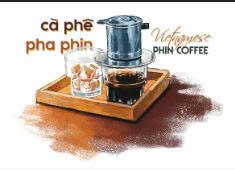 Postcard on Dó paper - Cà phê phin