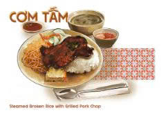 Postcard on Dó paper - Cơm tấm