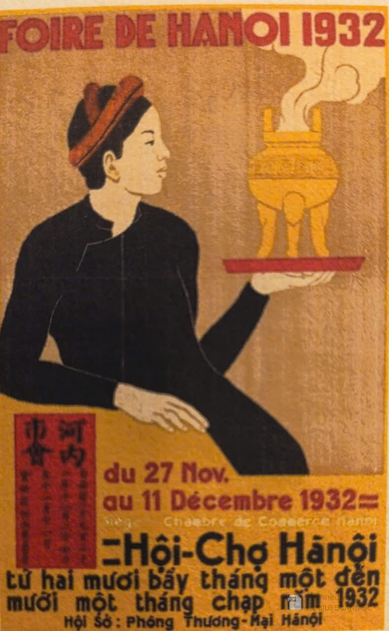Postcard on Dó paper - Hội chợ Hà Nội