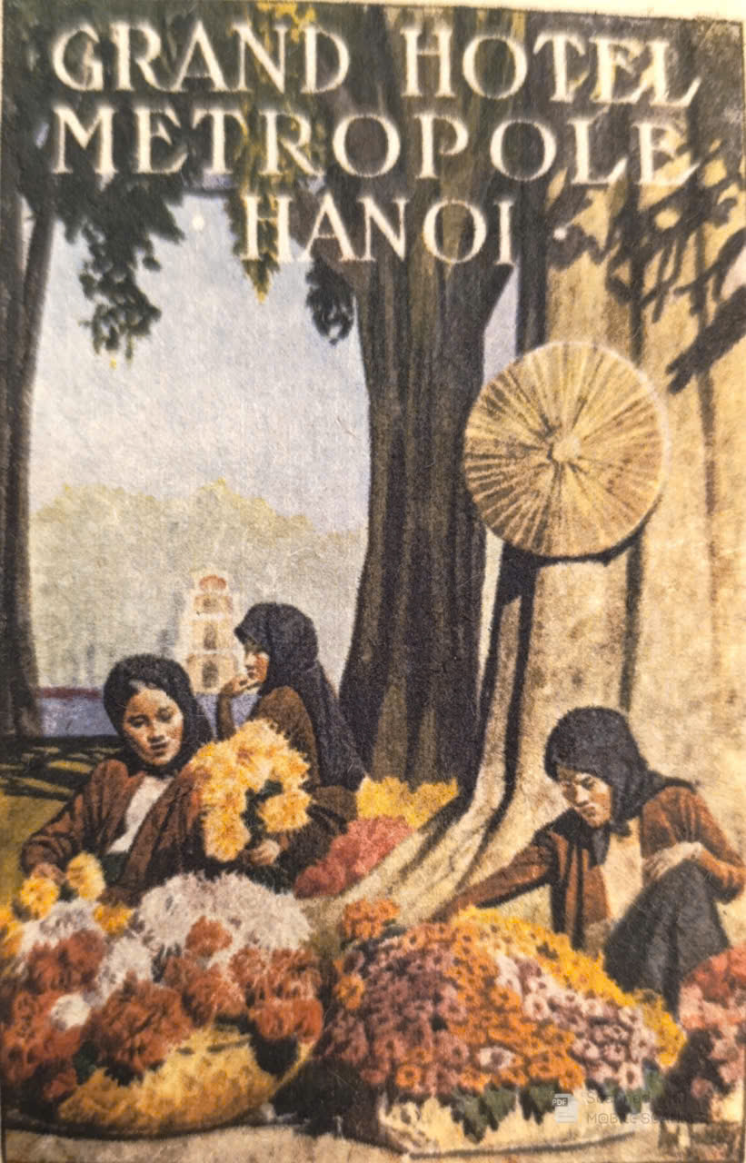 Postcard on Dó paper - Grand Hotel Metropole Hanoi