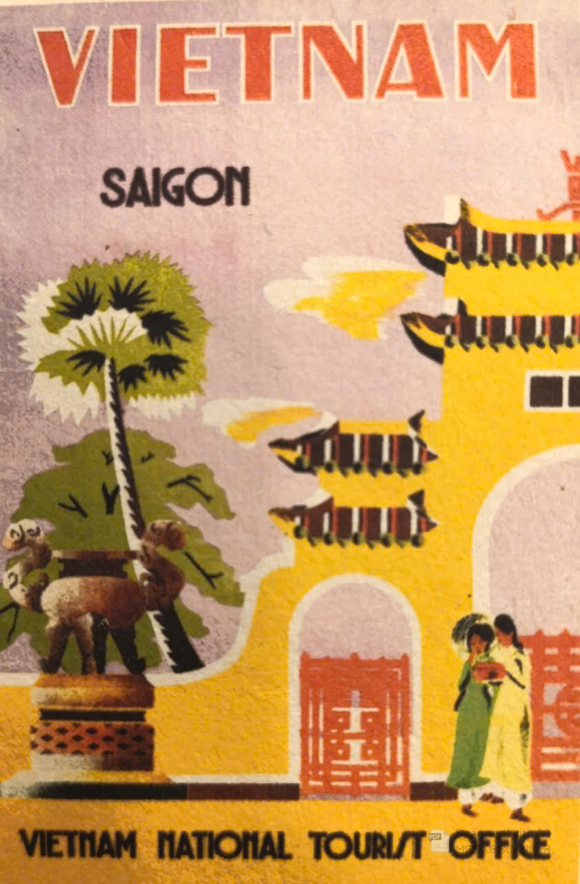Postcard on Dó paper - Vietnam Nation Tourist Office