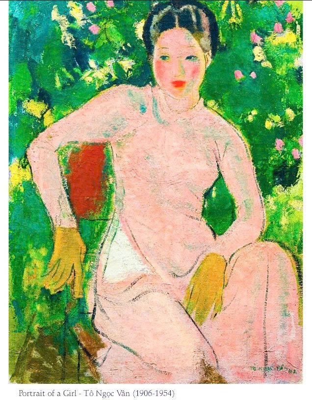 Postcard on Dó paper - Chân dung một thiếu nữ
