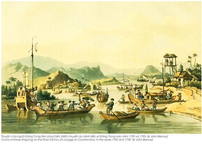 Postcard on Dó paper - Thuyền trên sông Faifo