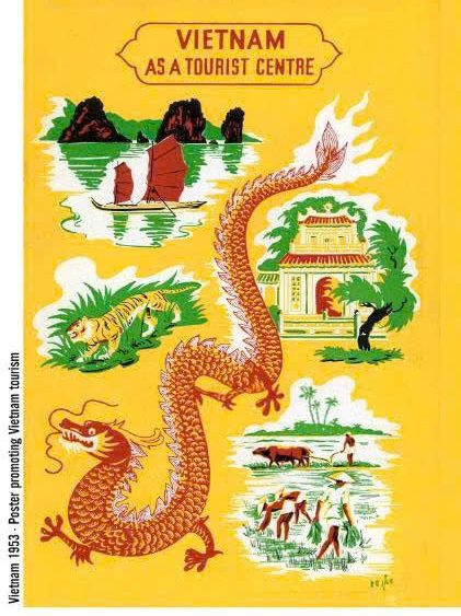 Postcard on Dó paper - Vietnam as a tourist centre