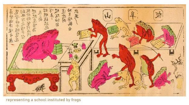 Postcard on Dó paper - Thầy đồ cóc